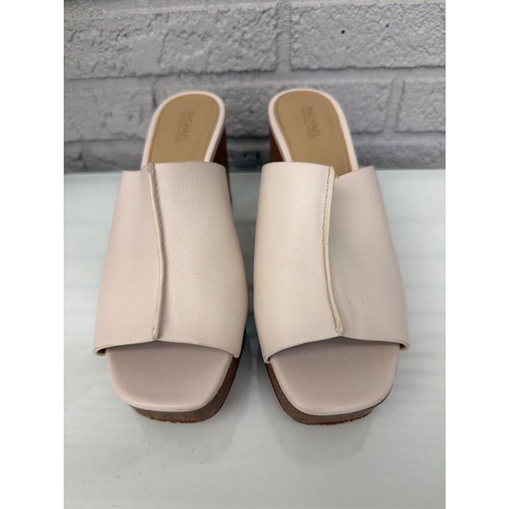 Michael Kors Women’s Aldrich Platform Block Heel Mules Sandals Size 8M